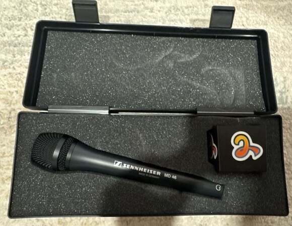 Sennheiser Other - Sennheiser MD 46 Cardioid Dynamic ENG Microphone with Box and Accessories